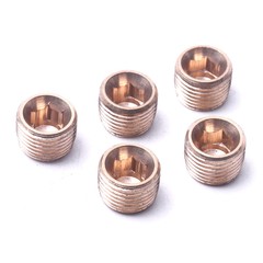 20Pcs Brass 1/8″ 1/4″ 3/8″ 1/2″ NPT Brass Internal Hex Thread Socket Pipe Plug