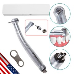 10pcs Dental High Speed Handpiece Standard Push Button Single Way Spary 4 Holes