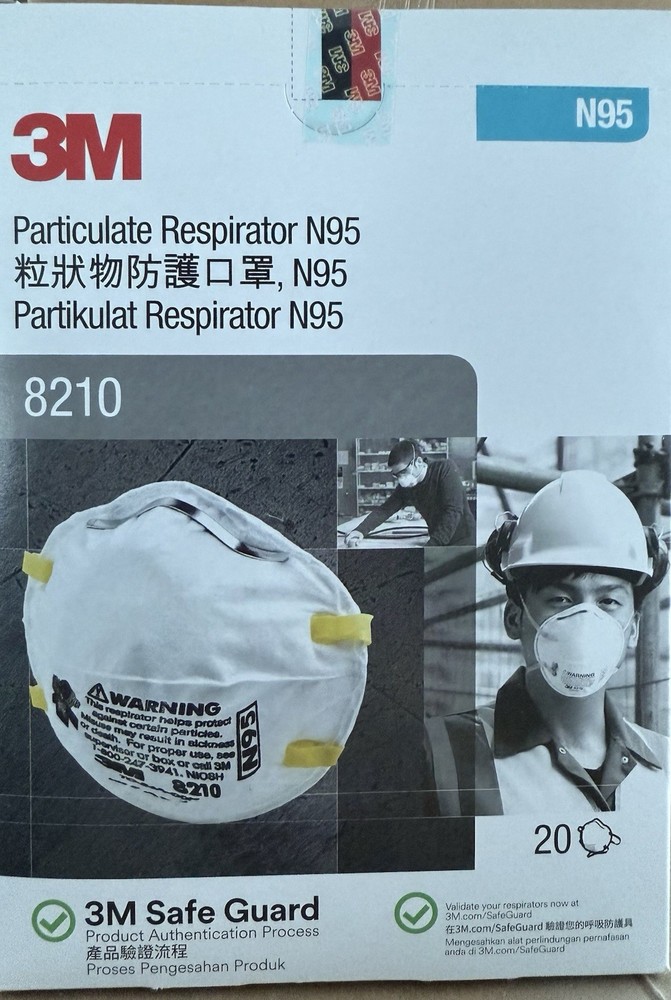 3M 8210 N95 Performance Respirator Mask – 20 Pack