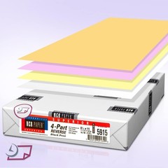 NCR Paper Brand Superior 4 Part Reverse – 8-1/2 x 11″ – 500 Sheets Per Pack