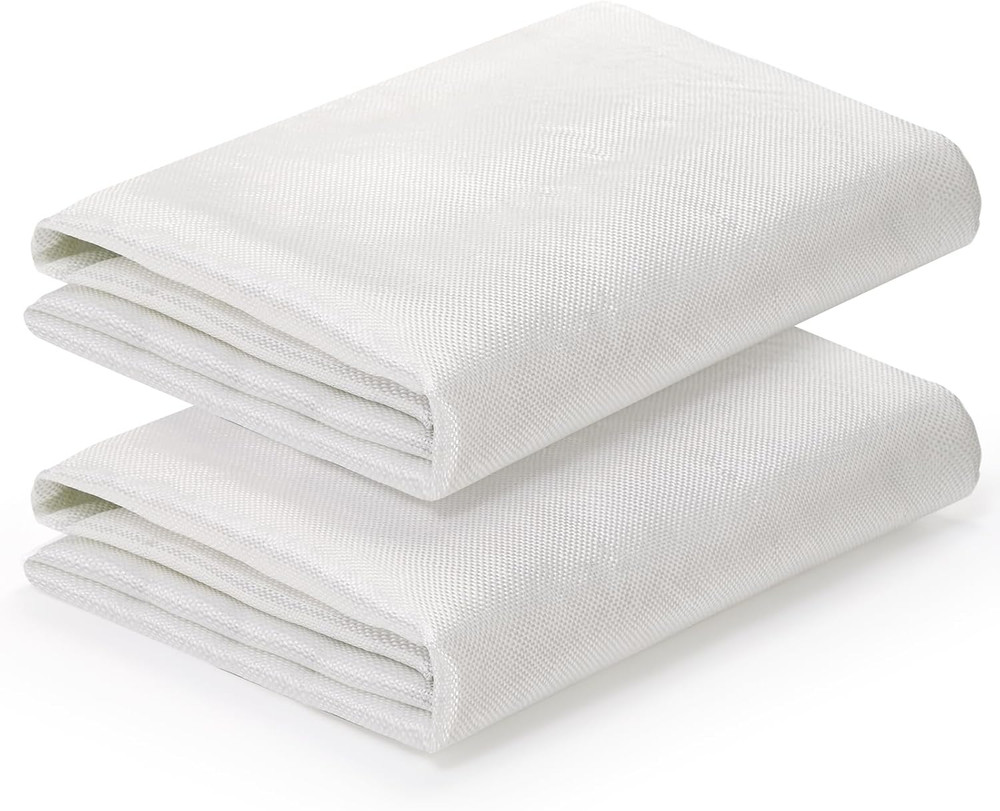 2 Packs 6 Oz 12 Feet X 50 Inches(Each) Fiberglass Cloth, E-Glass Plain Weave, Fi