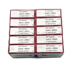 10PACK SKF 6203-2RSH 6203-2RS Double Rubber Seal Bearings 17X40X12MM