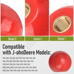 2PK R50864/ R161382 GEAR SHIFT KNOB FOR JOHN DEERE 1020 2020 2640 2755 4430 W