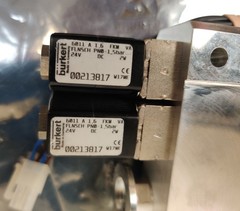 Bruker Microflex MALDI TOF Manifold w/ Burkert 6011 1.6bar FKM 24VDC 2W Working