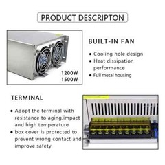 AC 110V 220V to DC 48V 1000W 1200W 1500W Switching Power Supply Transformer LED