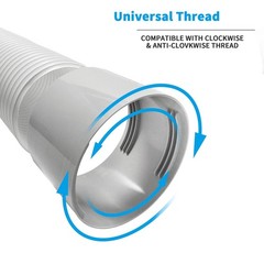 Qualward Air Conditioner Hose Extention Coupler 5.9 Inches, Portable AC Exhau…
