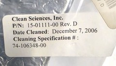 NOVELLUS SYSTEMS 15-01111-00 PADDLE 6″ 150MM OPTICAL REV. D