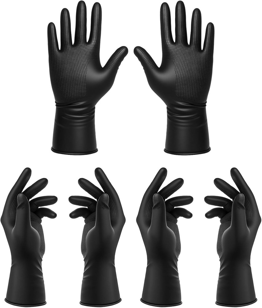 3 Pairs Hair Dye Gloves, Profal Barber Gloves Color Glove