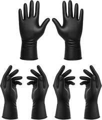 3 Pairs Hair Dye Gloves, Profal Barber Gloves Color Glove
