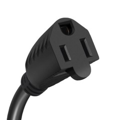 15 Amp 125V AC Power Inlet Port Plug with Integrated 18″ Extension Cord for Boat