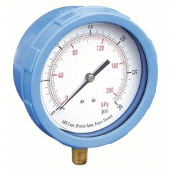 Box of 50 Industrial Pressure Gauge, 4 in Dial, 1/4 in NPT Male 4EFG2