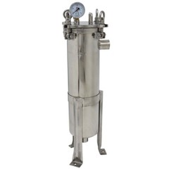 Stainless Steel #4 Bag Filter Housing Fluid Filtration Equipment 1″ NPT In/Out