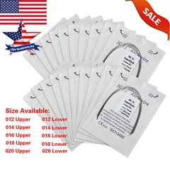 10pcs/pack Dental Orthodontic Super Elastic Niti Arch Wire Round Natural Form US