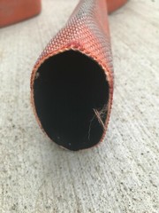  4 1/4″ wide Fire hose for boat docks, abrasion protection etc. 10’ length