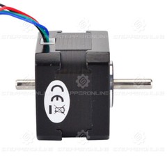 STEPPERONLINE Nema 17 Stepper Motor Dual Shaft 37oz.in 0.4A 34mm DIY 3D Printer