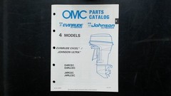 OMC Evinrude Johnson 4 Models Parts Catalog 432876 1989 Outboards