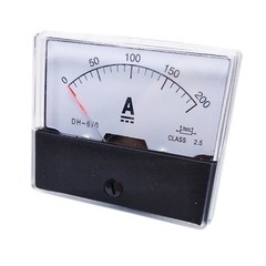 US Stock Analog Panel AMP Current Ammeter Meter Gauge DH-670 0-200A DC & Shunt