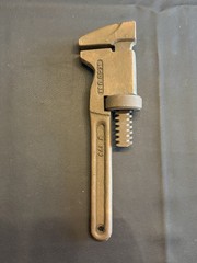 BERYLCO W-179 Size 8 BeCu Smooth Jaw Pipe Wrench Non Sparking USA Vintage