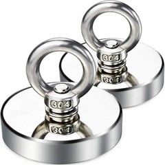 300 lbs(136 KG) Pulling Force Powerful Fishing Magnets,with Countersunk Hole