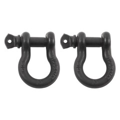 2 Pcs 3/4″ Bow-Shaped D Ring Shackles with Clevis Screw Pin 4.75 Ton Capacity