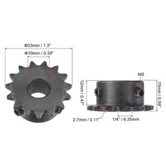 10mm Bore Roller Sprocket – C45 Steel, Rust-Resistant, Easy to Install