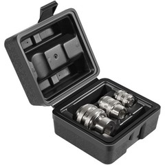 3 Piece Adjustable Tap Socket Set for Ratchet Wrench – 1/4 3/8 1/2 Drive
