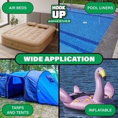 Vinyl Cement – Waterproof Pool Liner Repair Glue for Vinyl & PVC, Fast-Drying…