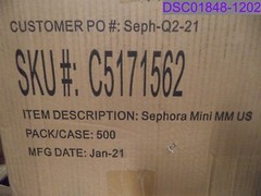 Qty=1 Box of 500: Sephora Mini MM Shopping Bag 6-3/8″ x 6-3/8″ x 3-1/4″ C5171562