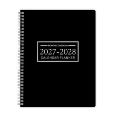 2027-2028 Monthly Planner, Jan 2027-Dec 2028, A4 2027 – Dec Black