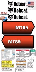 Fits Bobcat MT85 Decal Kit MINI Skid Steer / safety decals 3M VINYL