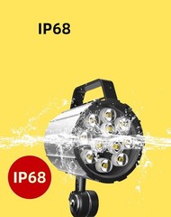 XUNDE12W 110V-220V IP68 Machine Lighting Adjustable Aluminum Alloy LED Silver