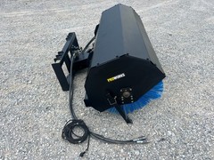 PROWORKS 84″ Hydraulic Angle Broom Skid Steer Attachment Half Poly Wire Brush