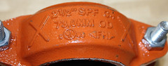 2-1/2″ SPF 0890020381 C4 Rigid Coupling Grooved 2Bolt Cast Iron (Lot of 8)