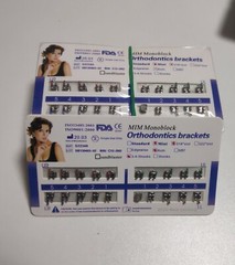 50 Sets Dental Orthodontic Metal Brackets MIM Monoblock Mini Roth 018 345 hooks