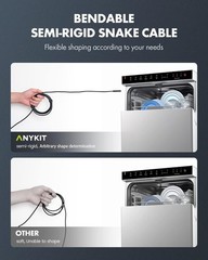 USB Endoscope Camera with 8 Adjustable LED Lights Fit for iPhone and Android