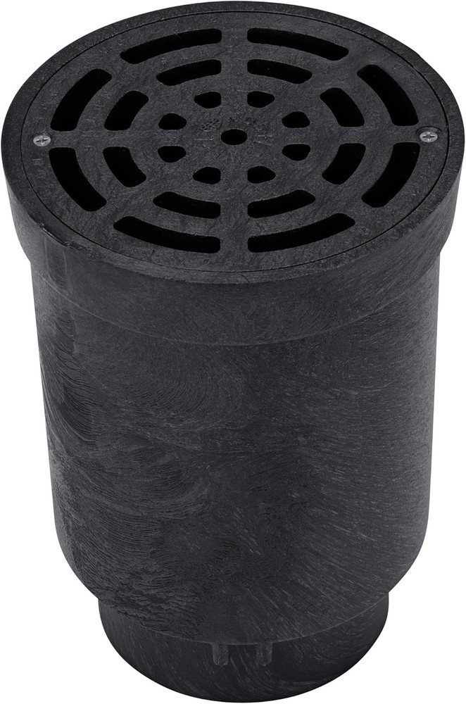 FWSD69 6-Inch round Surface Drain Inlet with Plastic Grate for Flo Stormwater Dr
