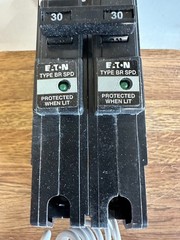 New in box, Eaton, BR230SUR, 30 AMP, Two-Pole, Circuit Breaker, Surge Protector