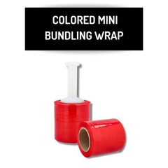 864 Rolls Narrow Banding Packing Stretch Wrap 5″x 1000′ 80 Gauge Red Shrink Flim