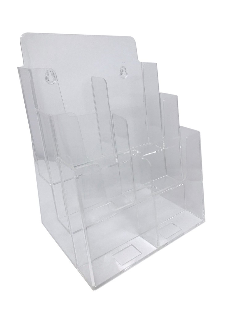 Dazzling Displays Clear Acrylic Brochure 9.6 x 12.1 x 6.4 inches,