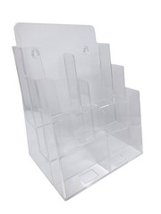 Dazzling Displays Clear Acrylic Brochure 9.6 x 12.1 x 6.4 inches,
