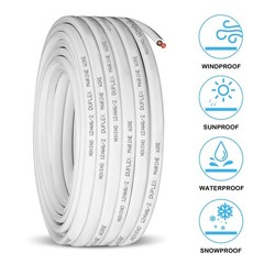 12 Gauge Marine Wire 12 AWG Duplex Marine Grade Wir,50ft Tinned Copper Boat E…
