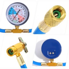 BPV31 Bullet Piercing Tap Valve Kits w/ Pressure Gauge Home Refrigerator Freezer