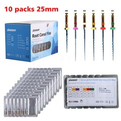 Dental Endodontic Endo Memory Engine Rotary Root Canal NiTi File 25mm files 6PCS