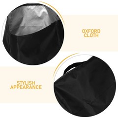Paper Shredder Cover in Black Oxford Fabric with Design
