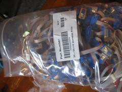 NEW HUGE LOT of 65 ! DB9 connector ribbon cable female to female printer / 28AWG