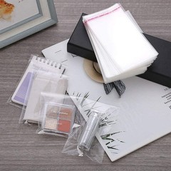 Clear Resealable Cellophane Bags Adhesive for Jewelry Candies Cookies Decorative