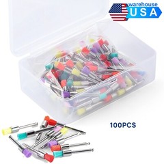 100 Brush Prophy Polisher Brush Latch Flat Type (RA) Nylon Bowl Polishing Dental