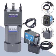200W 110V AC Gear Motor Electric Variable with Speed Controller Single-phase 20K