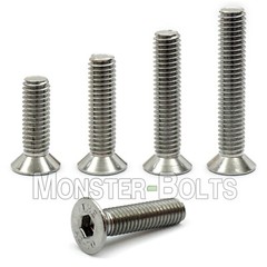 M3 Stainless Steel Flat Head Socket Cap Screws A2, Metric DIN 7991 0.50 Coarse
