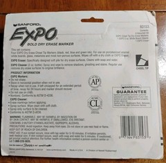 Vintage 2000 Sanford Expo Bold Color Dry Erase Markers Cleaner Eraser Tested